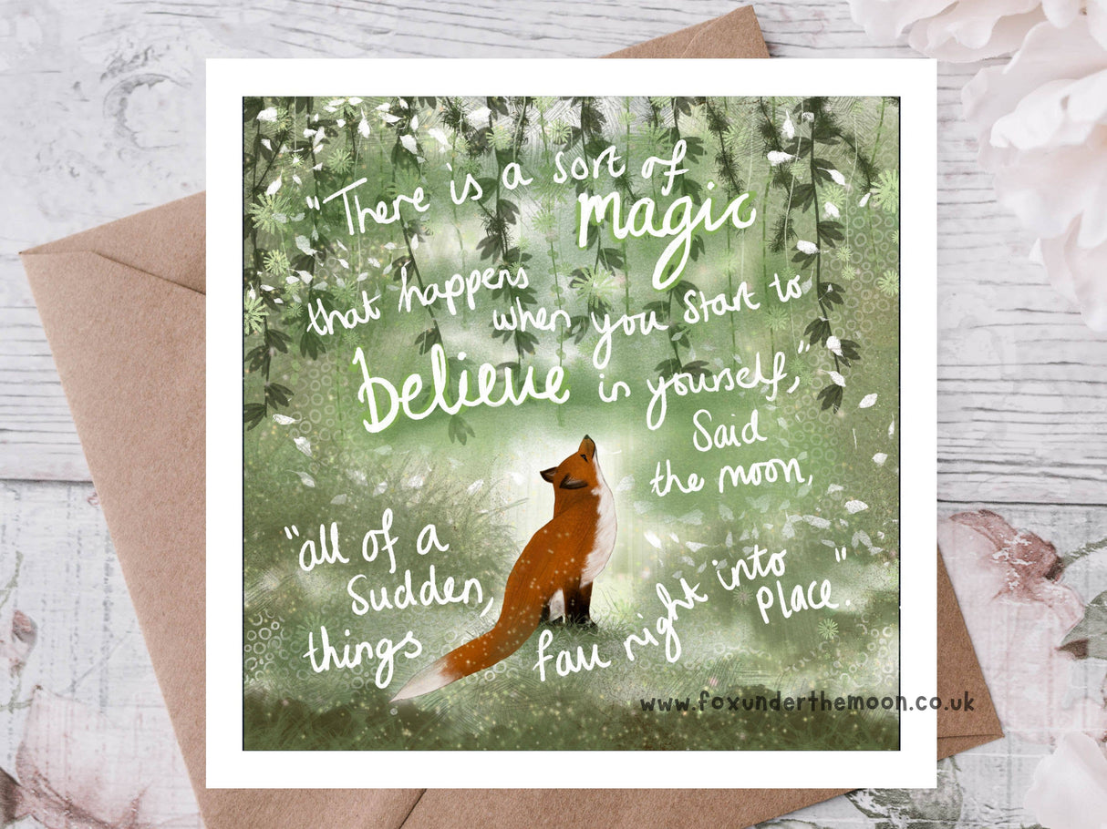 "Believe" Congratulations Card | Encouragement Card