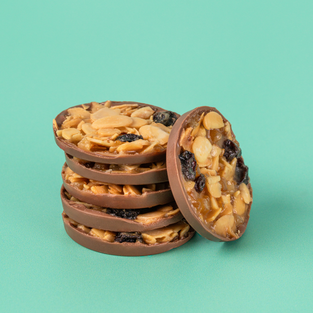 Percy's milk chocolate and salted caramel Florentines