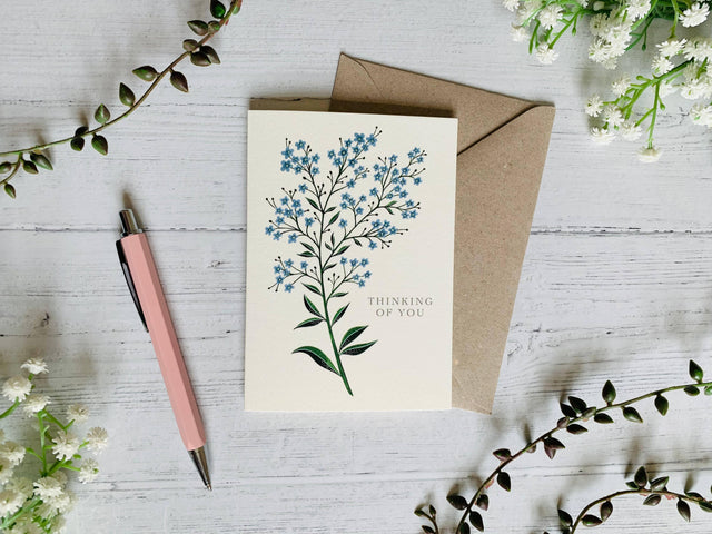Thinking of You Forget-me-nots Greeting Card - The Blossomist