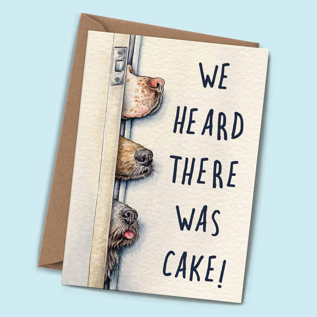 Heard There Was Cake Card - Birthday Greetings Card - The Blossomist