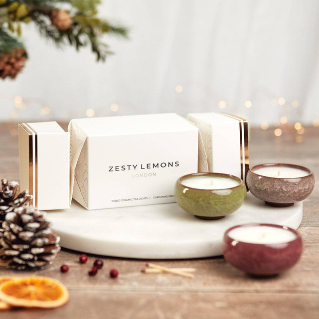 Zesty Lemons Christmas Spice Candles and Chocolates - The Blossomist