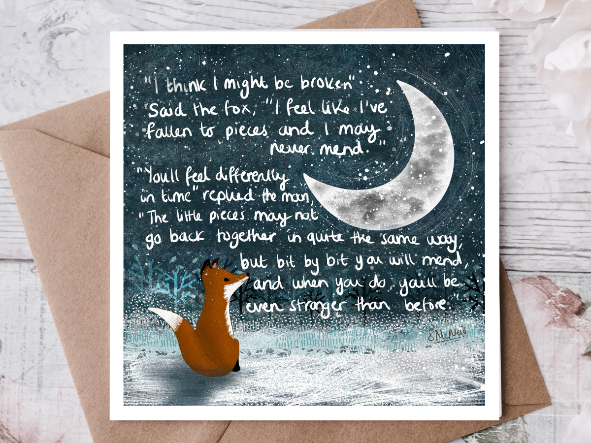 "Broken" | Sympathy Card | Encouragement Card
