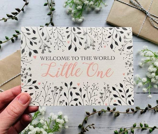 Welcome to the World Little One (Pink) Greeting Card - The Blossomist