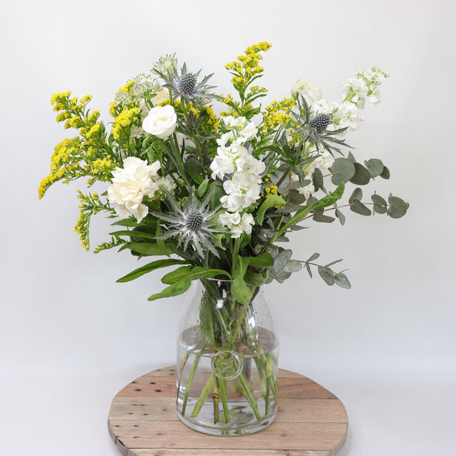 Carnations, Stocks and Solidago - The Blossomist