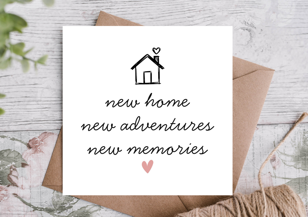 New Home New Adventures Housewarming Card