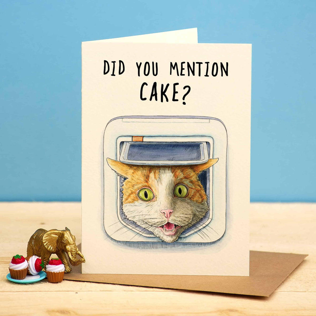Cat Themed Birthday Card - The Blossomist