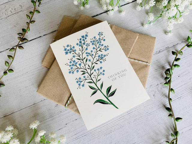 Thinking of You Forget-me-nots Greeting Card - The Blossomist