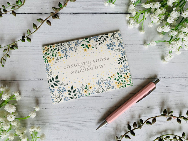 Congratulations on Your Wedding Day Greeting Card - The Blossomist