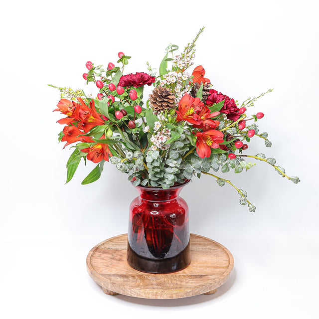 Alstroemeria, Hypericum and Eucalyptus - The Blossomist