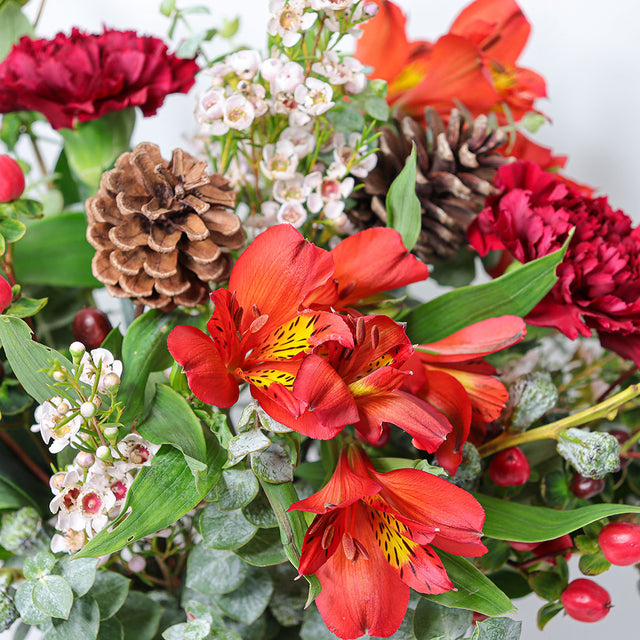 Alstroemeria, Hypericum and Eucalyptus - The Blossomist