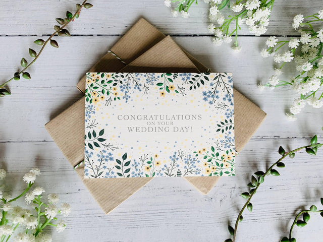 Congratulations on Your Wedding Day Greeting Card - The Blossomist