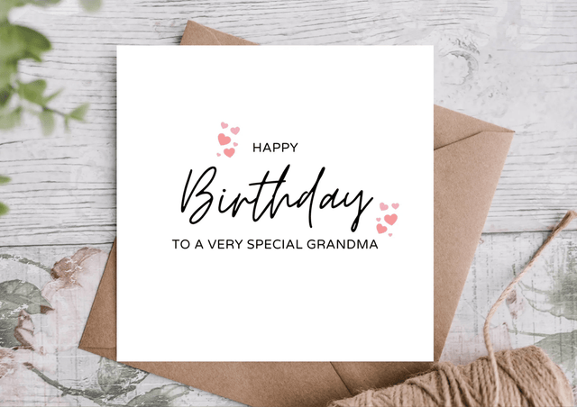 Grandma Birthday Card - Greetings Card - The Blossomist
