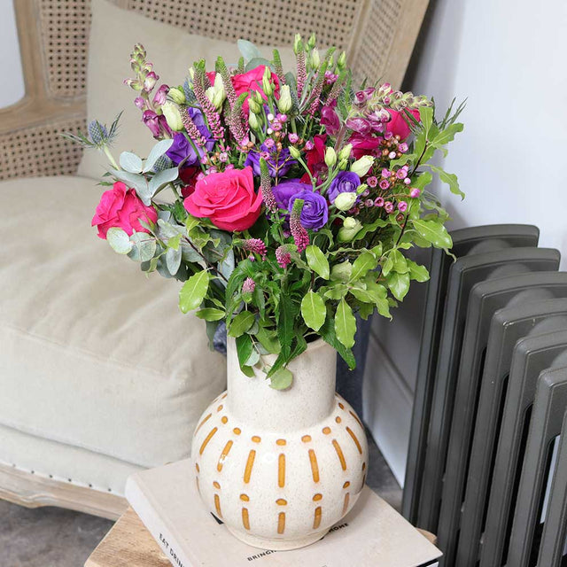 The Hot Pink Rose Bouquet - The Blossomist