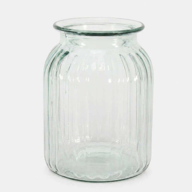 Ribbed Vase - 20cm x 14.5