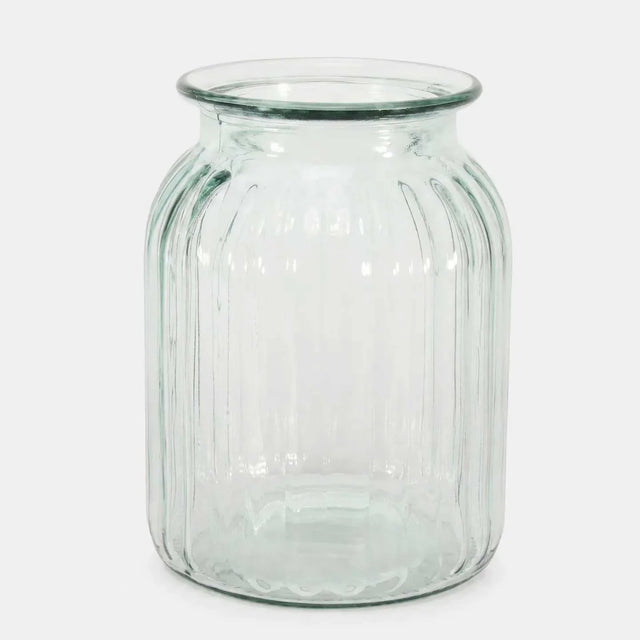 Ribbed Vase - 20cm x 14.5