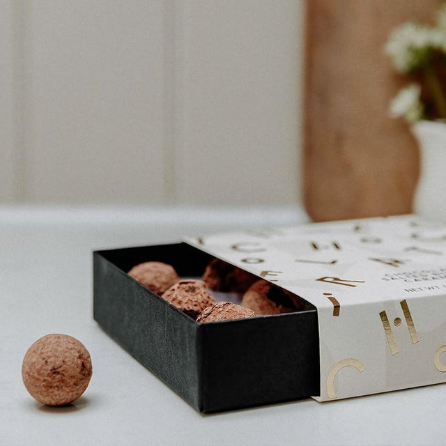 Roses, Snapdragons and Astrantia with Salted Caramel Truffles - The Blossomist