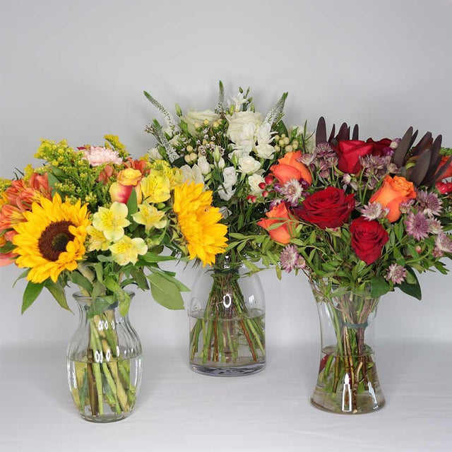 3-Month Hand-Tied Birthday Flower Subscription