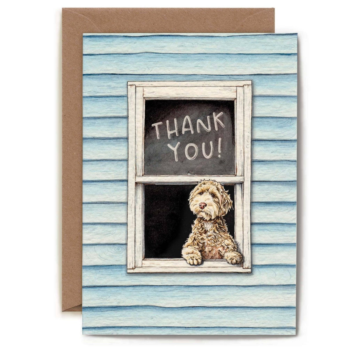 Thank You Dog Card - Thank You Card - Greetings Card - The Blossomist