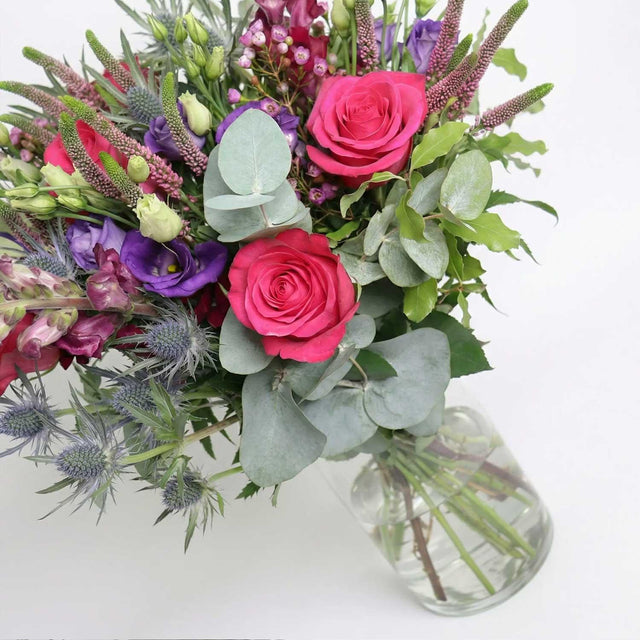 The Hot Pink Rose Bouquet - Flower Bouquet - The Blossomist