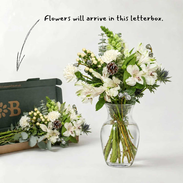 The White Christmas Letterbox Flowers