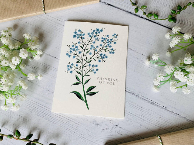 Thinking of You Forget-me-nots Greeting Card - Greetings Card - The Blossomist