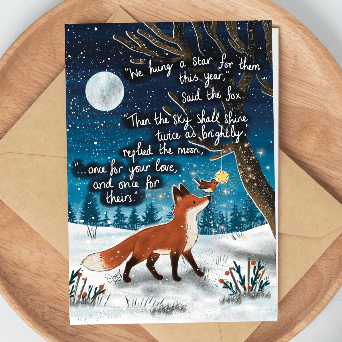 'Twice As Bright' | Christmas Card - Greetings Card - The Blossomist