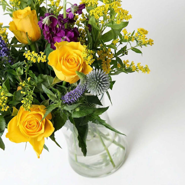 Yellow Rose Letterbox Flowers - Flower Bouquet - The Blossomist