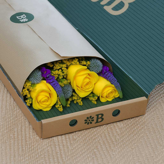 Yellow Rose Letterbox Flowers - The Blossomist