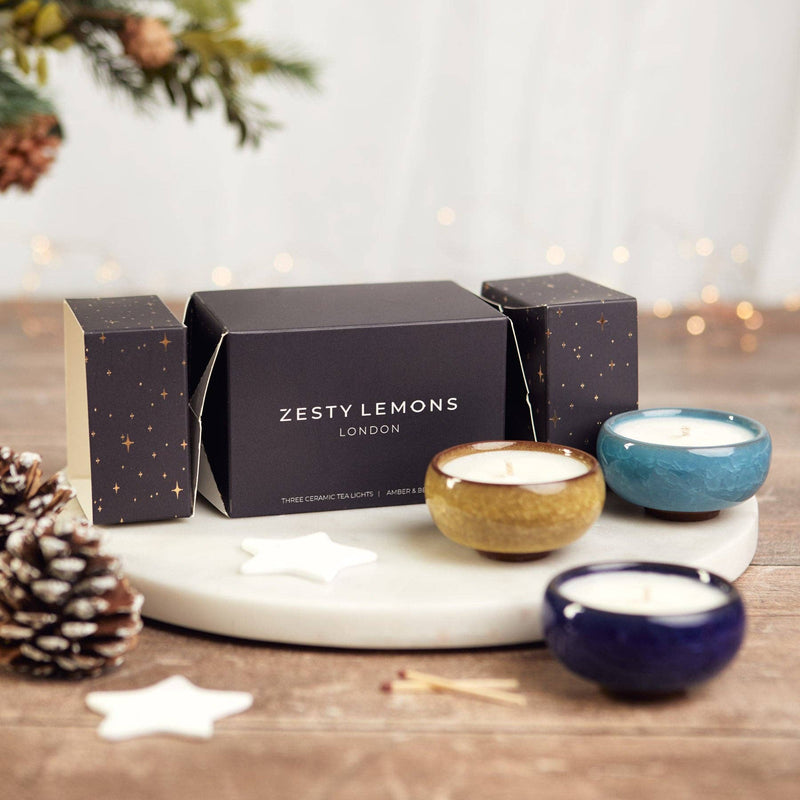 Zesty Lemons Tealight Candles and Chocolates