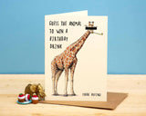 Giraffe Birthday Card - Birthday Card - Funny