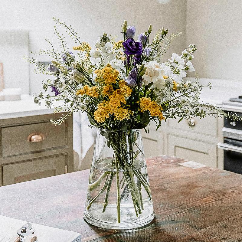 Carnations, Solidago and Lisianthus