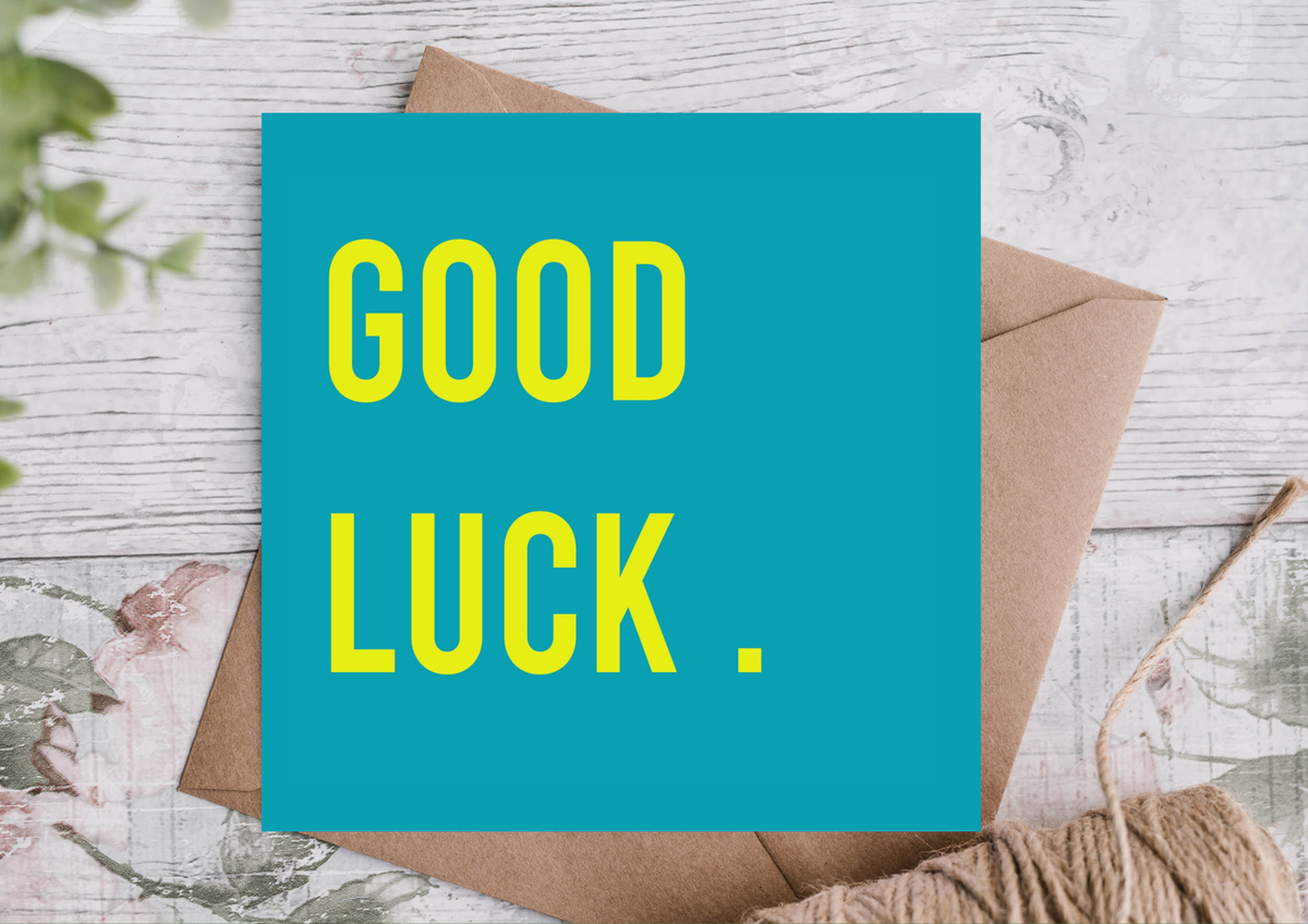 Good Luck Greeting Card