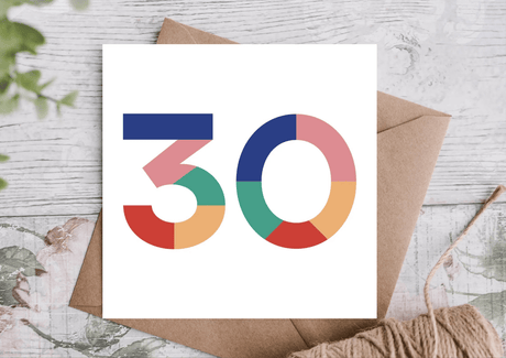 30th Birthday Card - Greetings Card - The Blossomist