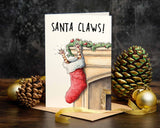 Santa Claws Card  | Christmas Card