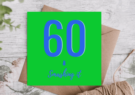 60th Birthday Card - Greetings Card - The Blossomist
