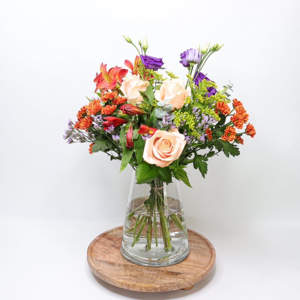 Roses, Lisianthus and Alstroemeria