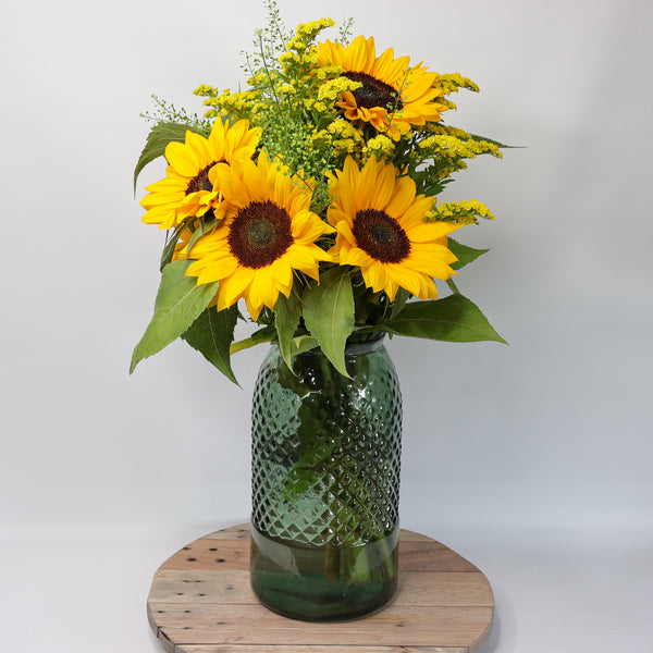 Summer Sunflowers and Solidago