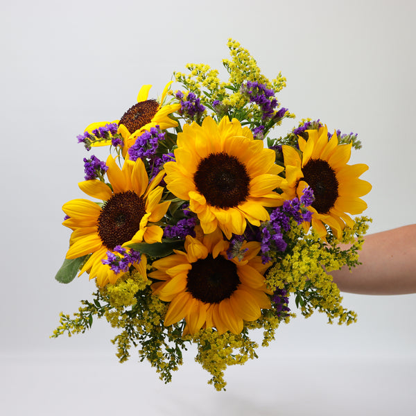 Sunflowers and Statice
