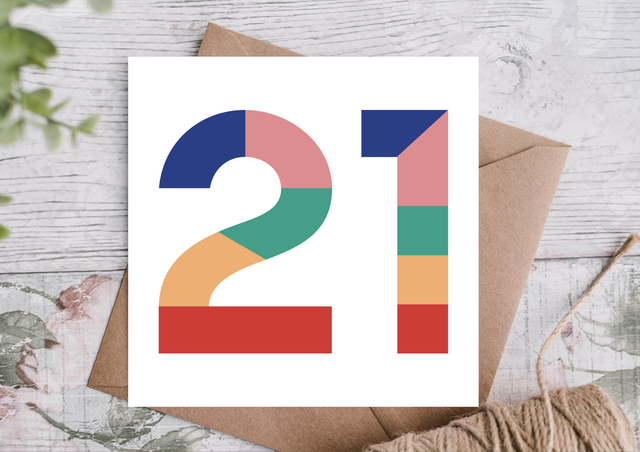 21st Birthday Card