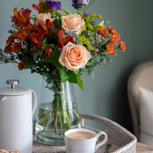 Roses, Lisianthus and Alstroemeria