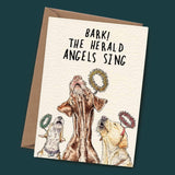 Bark Angels Card | Christmas Card | Dog Themed Christmas Card - Greetings Card - The Blossomist
