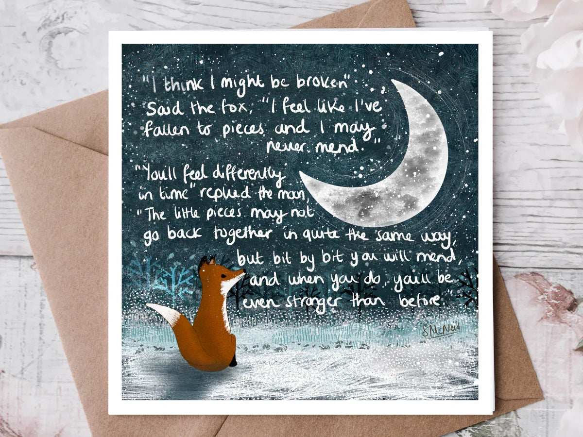 "Broken" | Sympathy Card | Encouragement Card - Greetings Card - The Blossomist