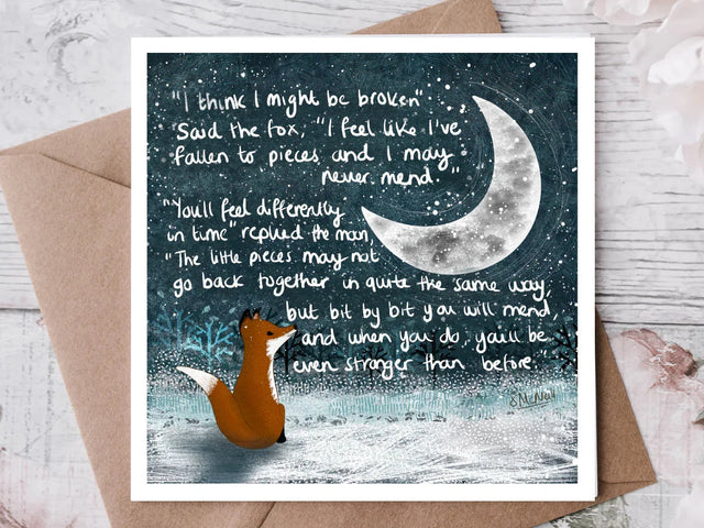 "Broken" | Sympathy Card | Encouragement Card - Greetings Card - The Blossomist