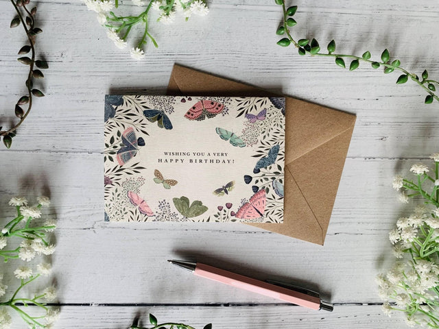 Butterfly Birthday Card - Greetings Card - The Blossomist