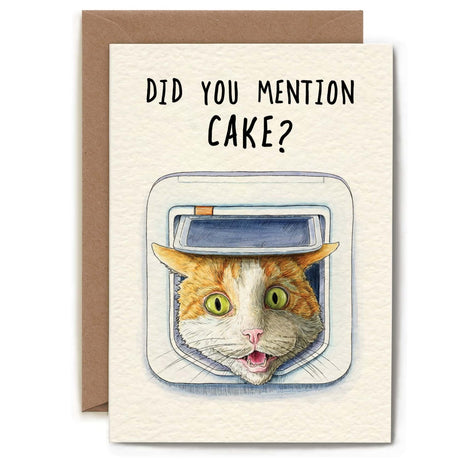 Cat Themed Birthday Card - Greetings Card - The Blossomist