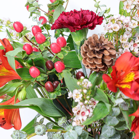 Alstroemeria, Hypericum and Eucalyptus - The Blossomist