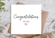 Congratulations You Two Card - Greetings Card - The Blossomist