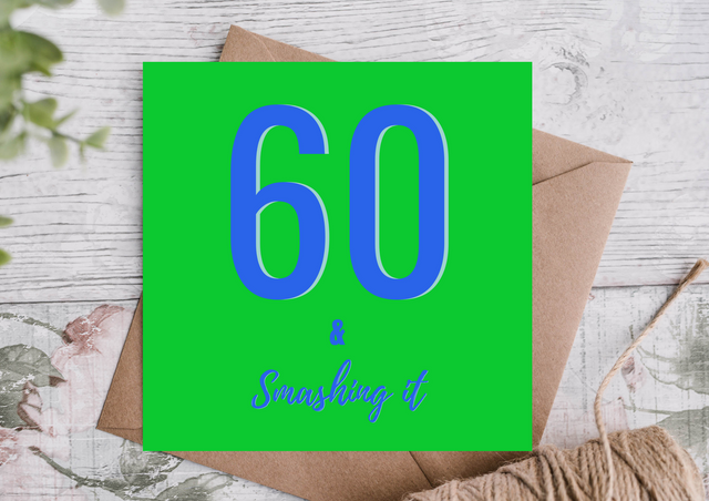 60th Birthday Card
