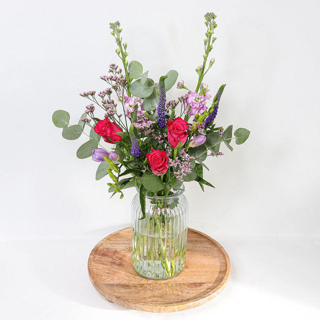 Roses, Stocks, Freesia and Veronica - The Blossomist