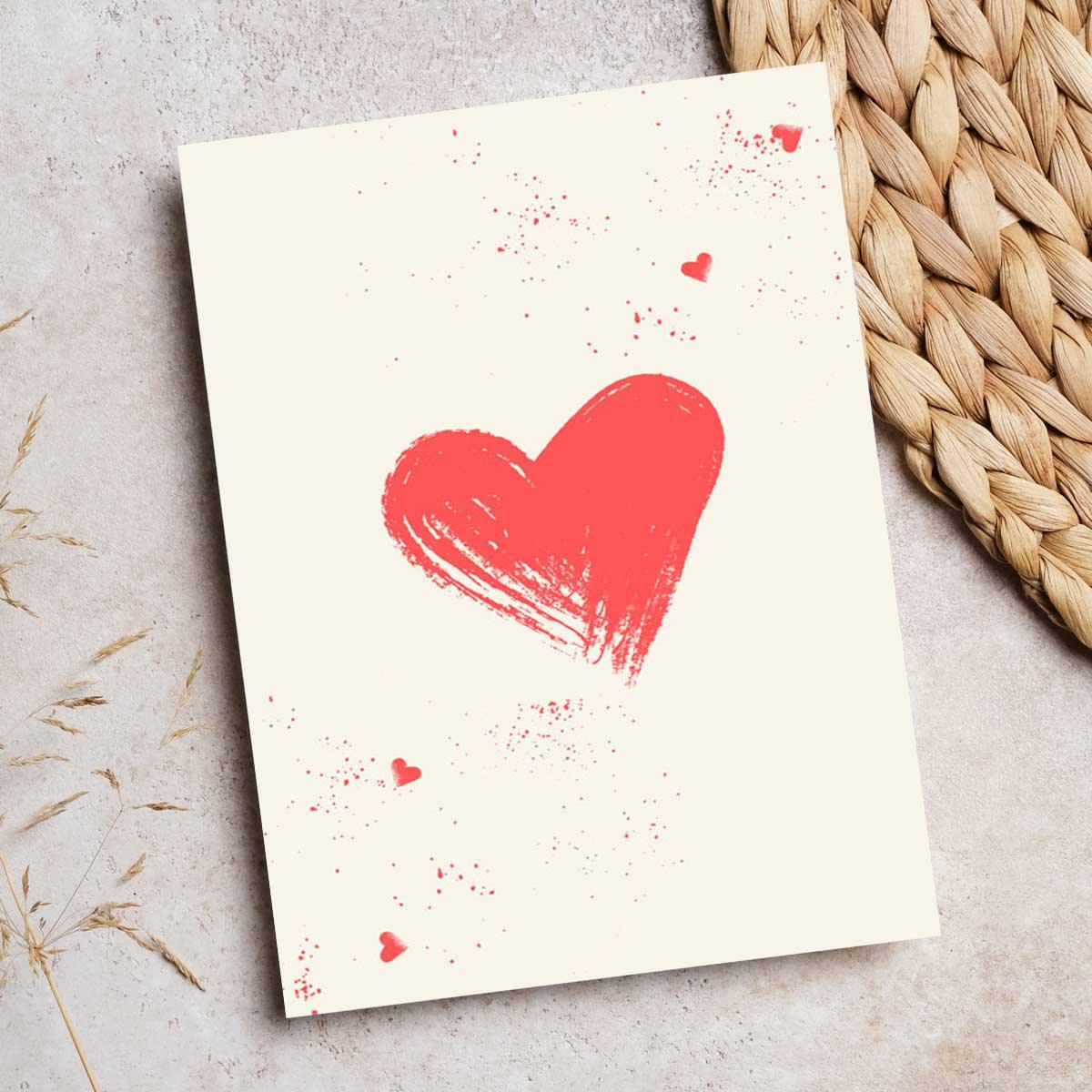 Heart Card - Greetings Card - The Blossomist